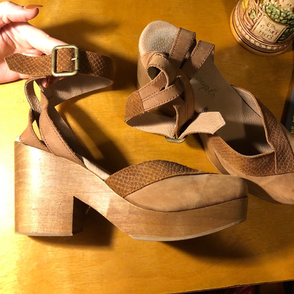SOLD Free People Walk This Way Clogs Mary Jane